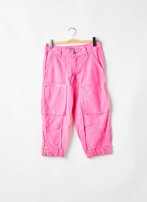 Pantalon drept roz TEDDY SMITH femeie