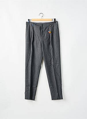 Pantalon 7/8 țesătură poplin talie joasă gri LEON & HARPER femeie