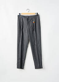 Pantalon 7/8 țesătură poplin talie joasă gri LEON & HARPER femeie