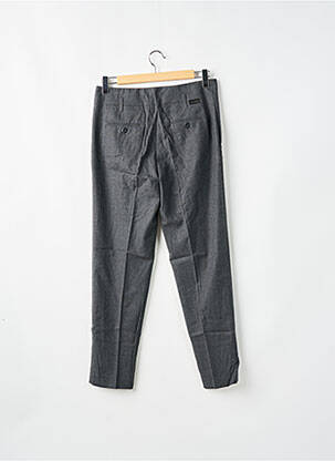 Pantalon 7/8 țesătură poplin talie joasă gri LEON & HARPER femeie