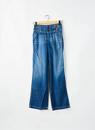 Blugi bootcut țesătură brută talie joasă albastru PEPE JEANS femeie