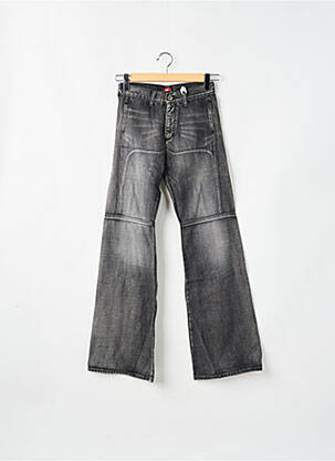 Blugi bootcut țesătură brută talie joasă gri REDWOOD femeie
