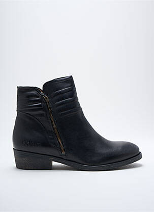 Botine/ghete material neted toc plat până la 3 cm negru KICKERS femeie
