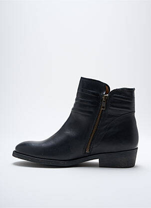 Botine/ghete material neted toc plat până la 3 cm negru KICKERS femeie