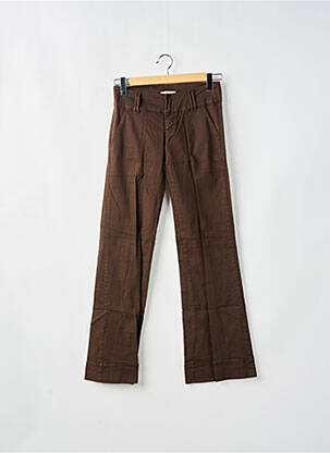 Pantalon evazat elasticitate talie joasă maro BE YOU K femeie