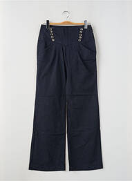 Pantalon drept buzunare albastru FREEMAN T.PORTER femeie