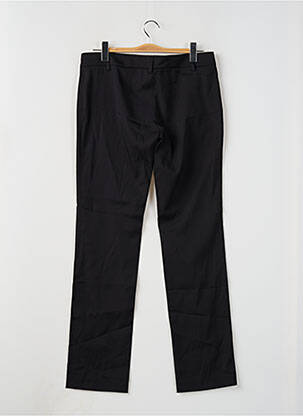 Pantalon drept închidere cu fermoar sub clapetă cu nasturi negru GUESS femeie