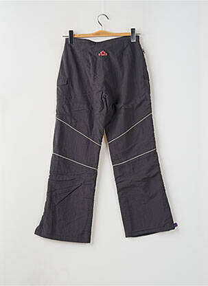 Pantalon drept închidere cu fermoar sub clapetă cu cârlig gri KANA BEACH femeie