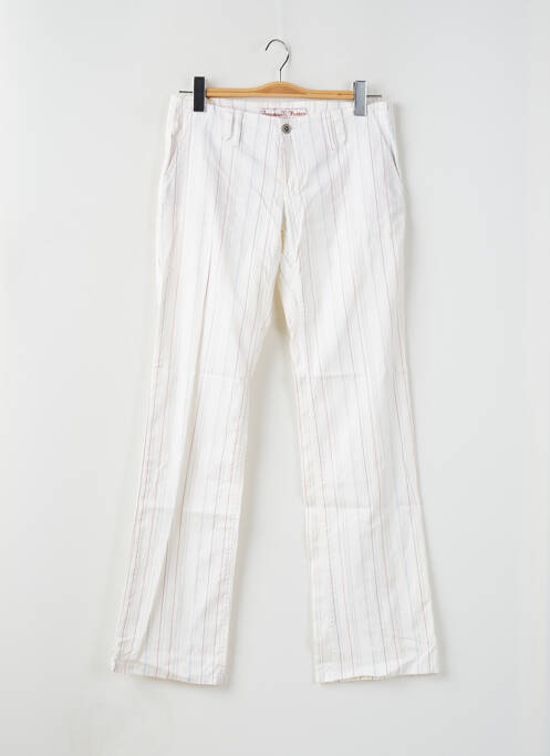 Pantalon drept alb FREEMAN T.PORTER femeie