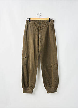 Pantalon cargo buzunare mărime normală verde MAGGIE femeie