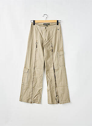 Pantalon larg bej RWD femeie