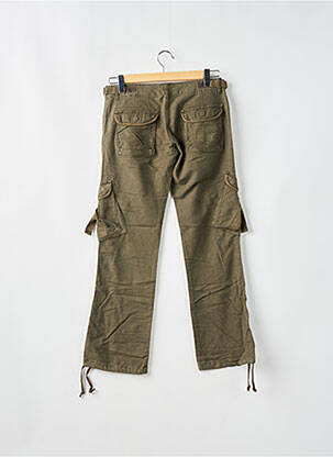 Pantalon cargo croială dreaptă talie joasă verde RWD femeie