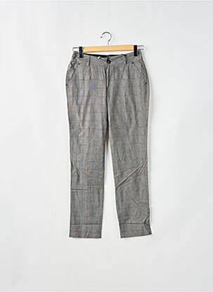 Pantalon chino țesătură poplin mărime normală gri RWD femeie