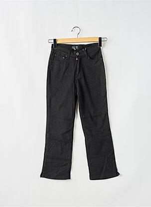 Pantalon 7/8 talie înaltă talie înaltă negru RWD femeie
