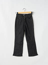 Pantalon 7/8 talie înaltă talie înaltă negru RWD femeie