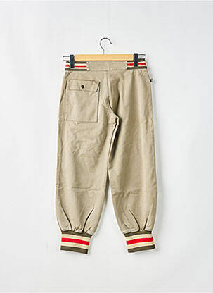 Pantalon 7/8 talie elastică mărime normală bej RWD femeie