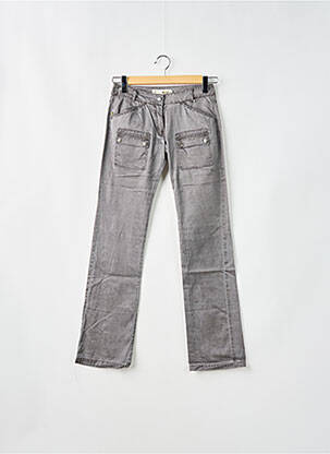 Pantalon drept buzunare talie joasă gri SESSUN femeie