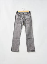 Pantalon drept buzunare talie joasă gri SESSUN femeie
