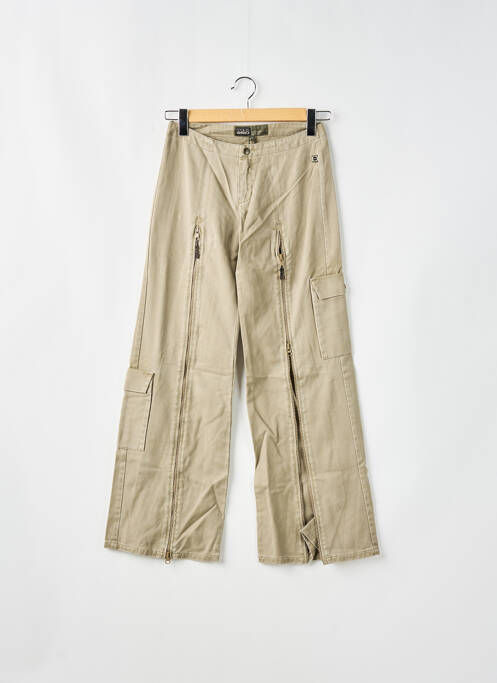 Pantalon larg bej RWD femeie