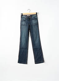 Blugi bootcut buzunare albastru SCHOOL RAG femeie