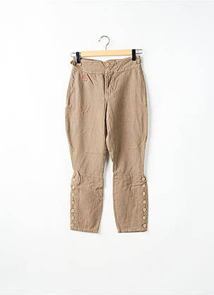Pantalon slim buzunare bej SCHOOL RAG femeie