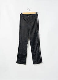 Pantalon drept închidere cu fermoar sub clapetă cu nasturi negru TEDDY SMITH femme