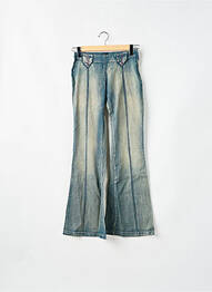 Blugi bootcut țesătură denim albastru TEDDY SMITH femeie