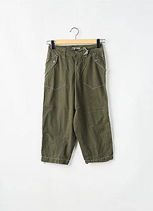 Pantalon trei sferturi talie joasă talie joasă verde TEDDY SMITH femeie