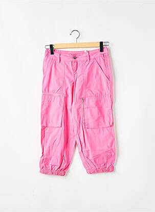 Pantalon trei sferturi buzunare roz TEDDY SMITH femeie