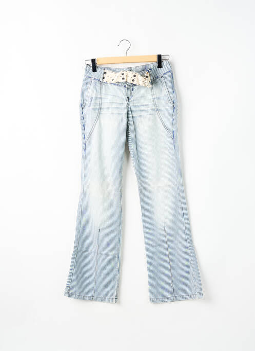 Pantalon drept albastru TEDDY SMITH femeie