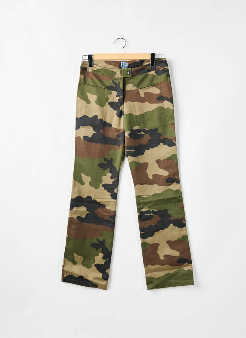 Pantalon drept verde TIM BARGEOT femeie