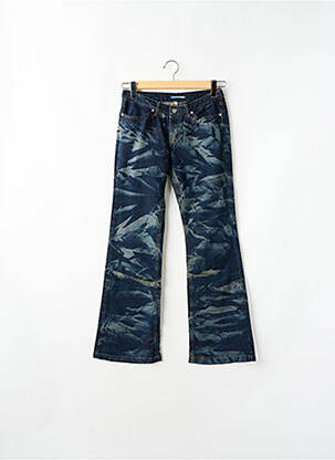 Blugi bootcut elasticitate talie joasă albastru SCHOOL RAG femeie