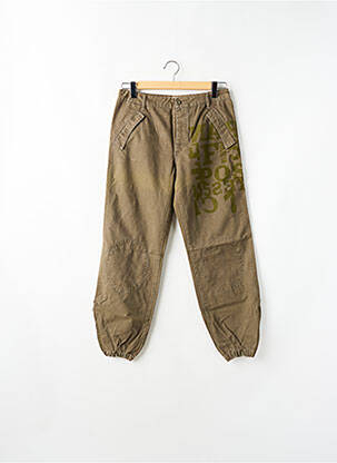 Pantalon 7/8 țesătură poplin mărime normală verde SCHOOL RAG femeie
