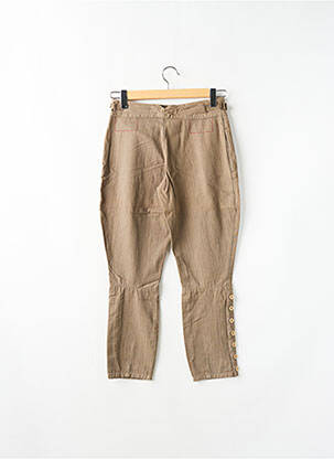 Pantalon 7/8 țesătură poplin mărime normală maro SCHOOL RAG femeie