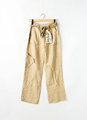 Pantalon larg bej TEDDY SMITH femeie