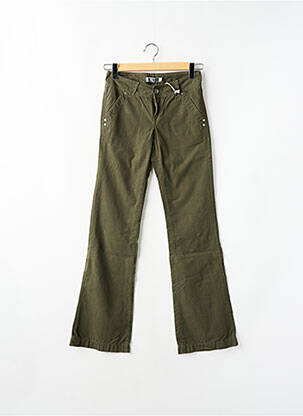Pantalon evazat talie joasă talie joasă verde TEDDY SMITH femeie