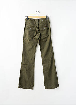 Pantalon evazat talie joasă talie joasă verde TEDDY SMITH femeie