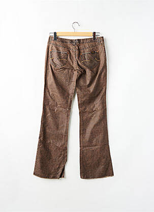 Pantalon evazat talie joasă talie joasă maro TEDDY SMITH femeie