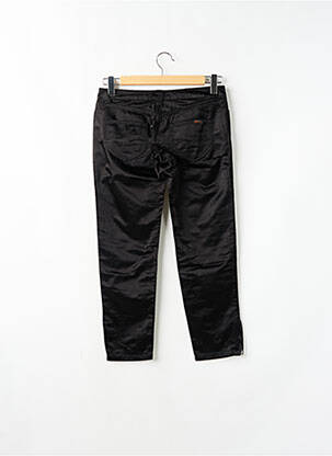 Pantalon 7/8 închidere cu fermoar sub clapetă cu nasturi talie joasă negru TEDDY SMITH femeie