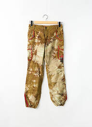 Pantalon cargo țesătură poplin mărime normală verde TEDDY SMITH femeie