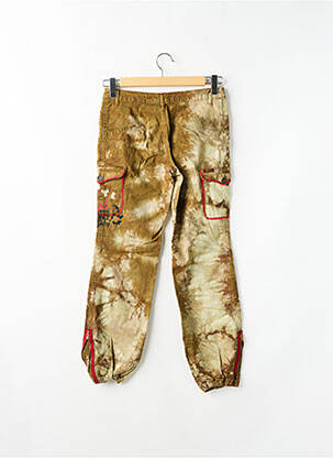 Pantalon cargo țesătură poplin mărime normală verde TEDDY SMITH femeie