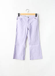 Pantalon trei sferturi talie înaltă talie înaltă violet TEDDY SMITH femme