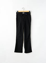 Pantalon evazat țesătură poplin negru TEDDY SMITH INDUSTRY fille