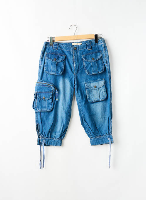 Pantalon trei sferturi albastru TEDDY SMITH femeie