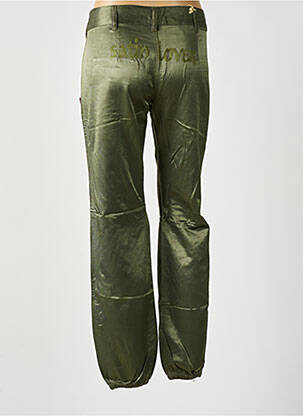 Pantalon cargo strânsă pe partea de jos mărime normală verde BE YOU K femeie