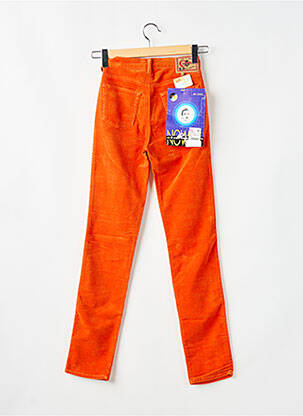Pantalon slim talie înaltă talie înaltă portocalie CIMARRON femeie