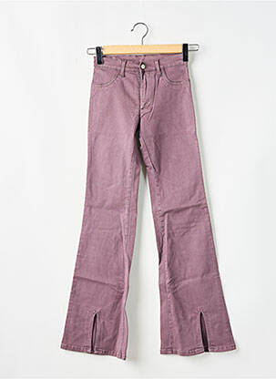Pantalon evazat elasticitate talie înaltă violet CIMARRON femeie