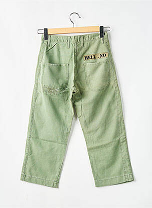 Pantalon trei sferturi croială dreaptă talie joasă verde CIMARRON femeie