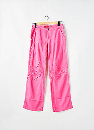 Pantalon drept roz MAGGIE femeie