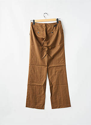 Pantalon drept talie cu cleme talie înaltă maro LEON & HARPER femeie